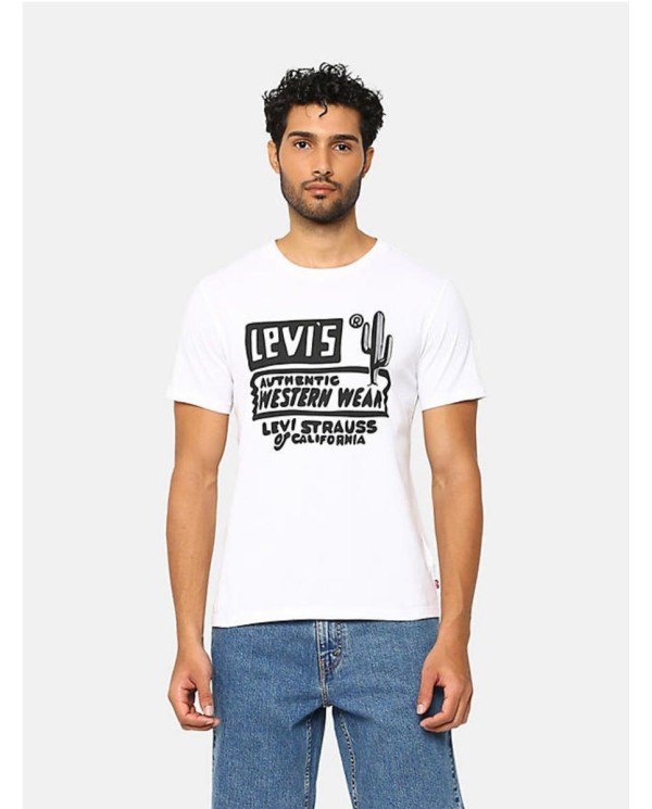 
CAMISETA GRÁFICA CLÁSICA PARA HOMBRE LEVI'S® - WESTERN WEAR BLANCA BLANCO