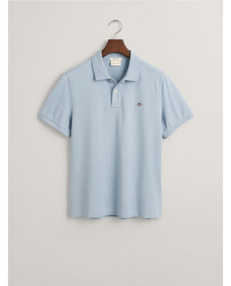 Polo GANT de piqué Regular Fit Shield AZUL