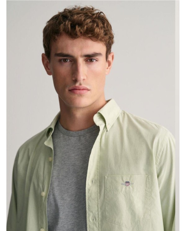 CAMISA GANT POPELIN REGULAR FIT VERDE