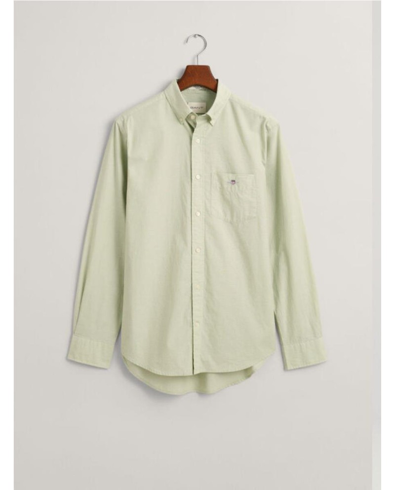 CAMISA GANT POPELIN REGULAR FIT VERDE