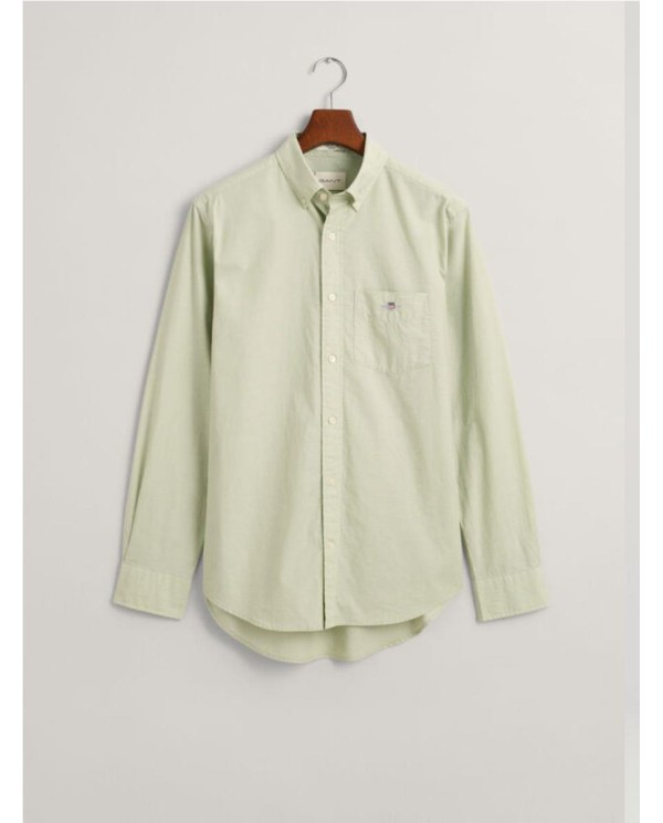 CAMISA GANT POPELIN REGULAR FIT VERDE