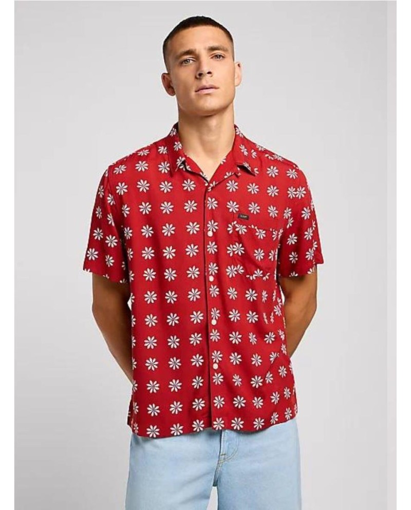 SHIRT LEE IN GARNET DAISY ROJO