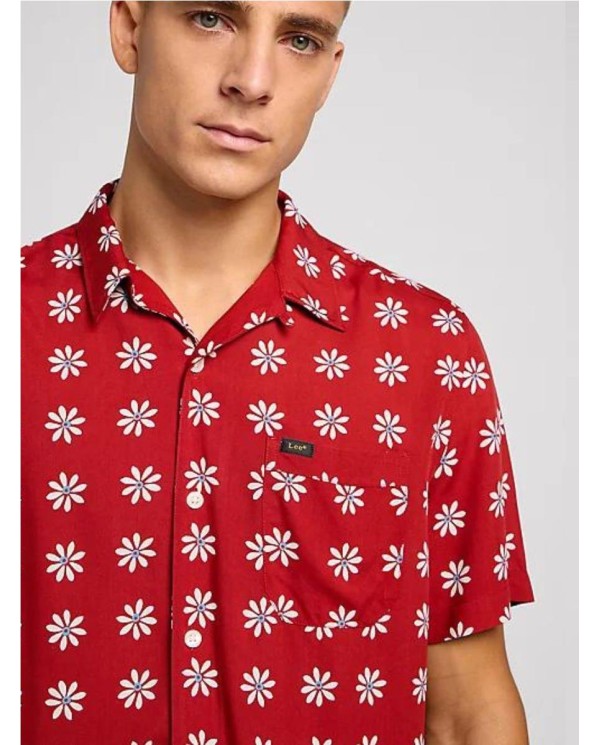 SHIRT LEE IN GARNET DAISY ROJO