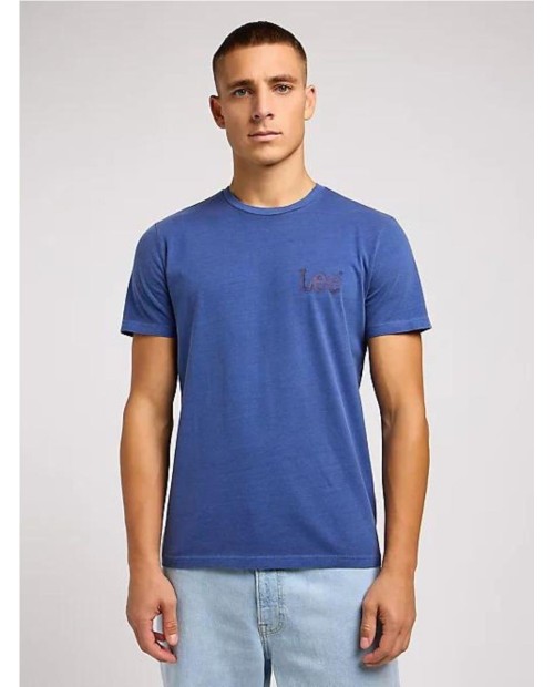 MEDIUM WOBBLY LEE TEE IN SURF BLUE AZUL 2