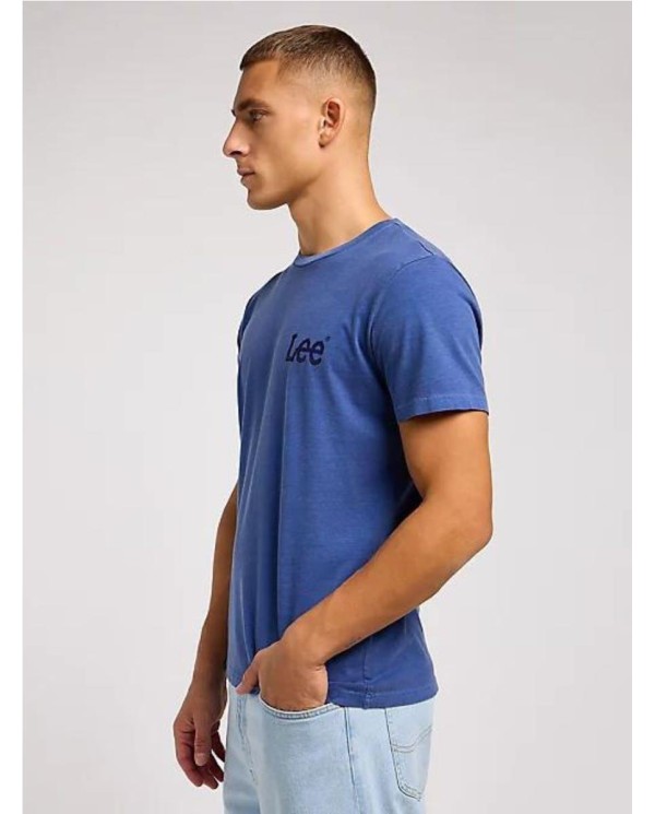 MEDIUM WOBBLY LEE TEE IN SURF BLUE AZUL