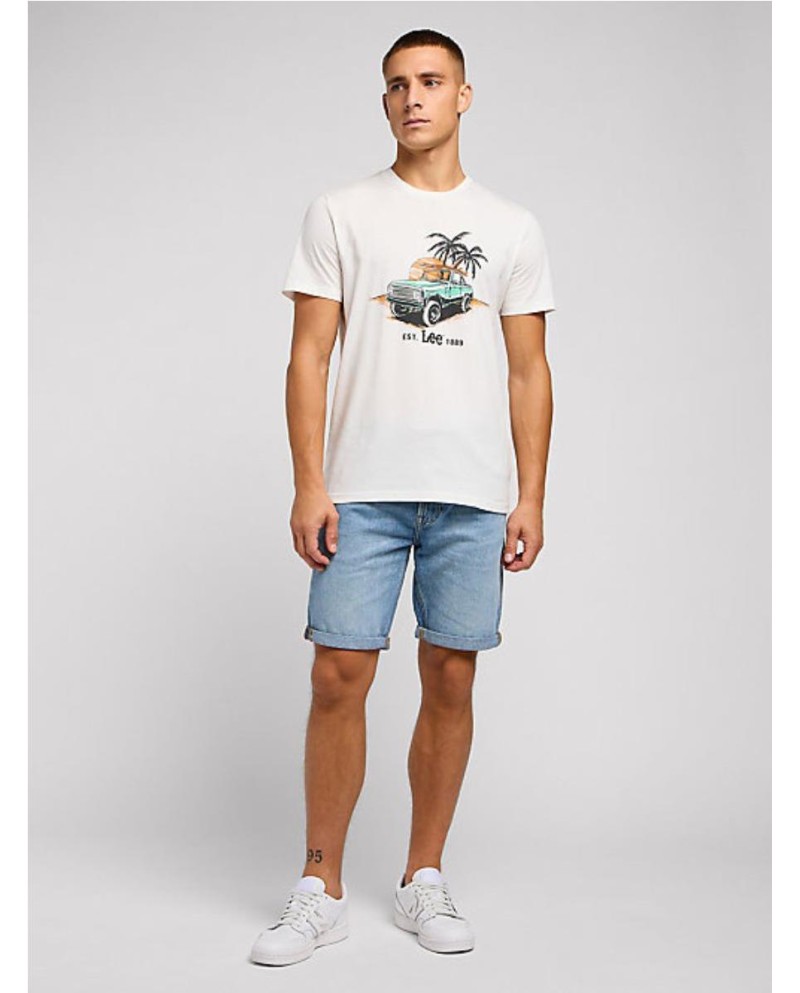 CAMISETA LEE GRAPHIC TEE IN ECRU BLANCO