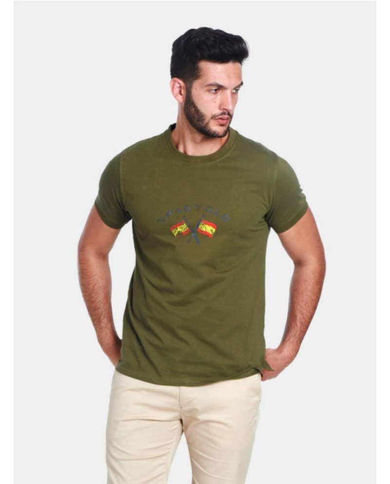 CAMISETA BANDERA VERDE OSCURO