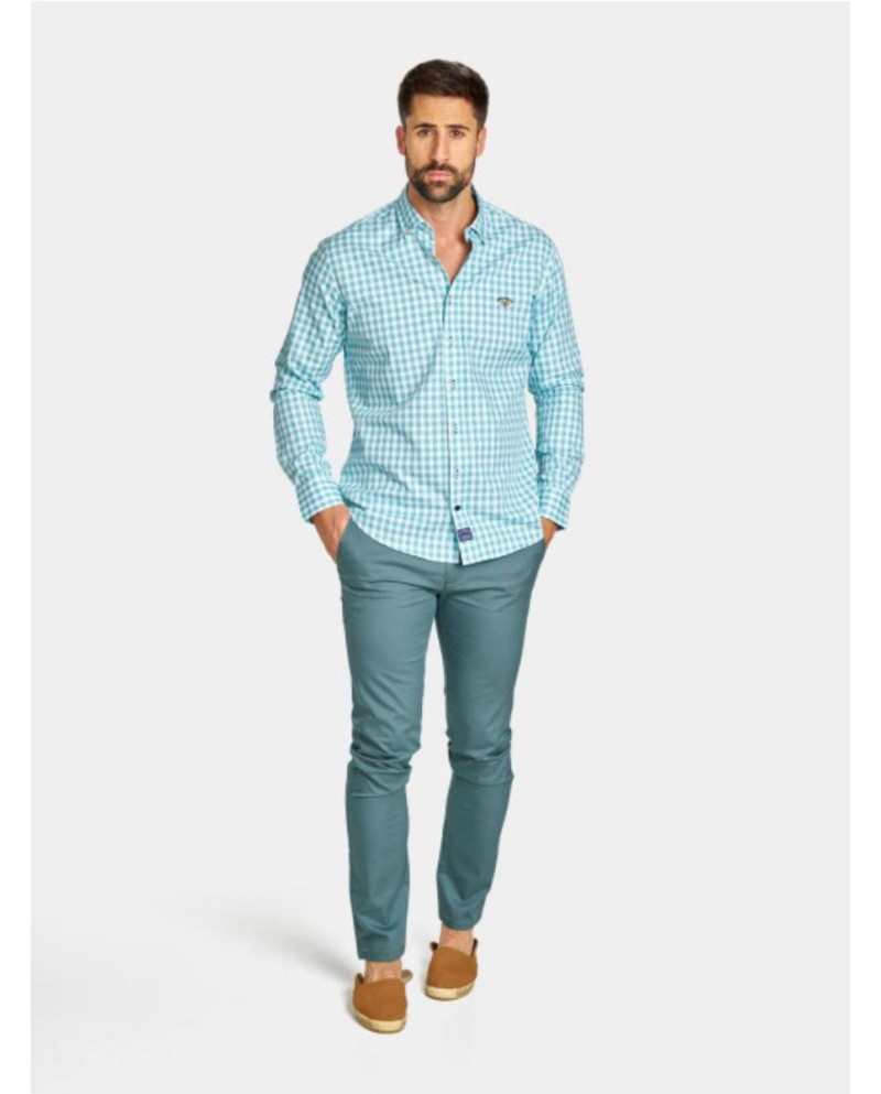 CAMISA SPAGNOLO CUADROS VERDE