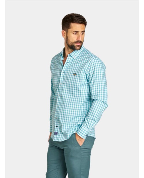 CAMISA SPAGNOLO CUADROS VERDE 2