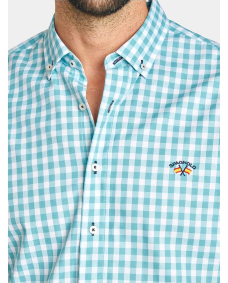 CAMISA SPAGNOLO CUADROS VERDE CAMISA SPAGNOLO CUADROS VERDE