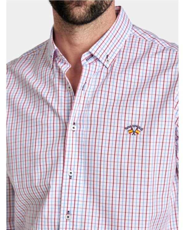 CAMISA SPAGNOLO CUADROS MULTICOLOR