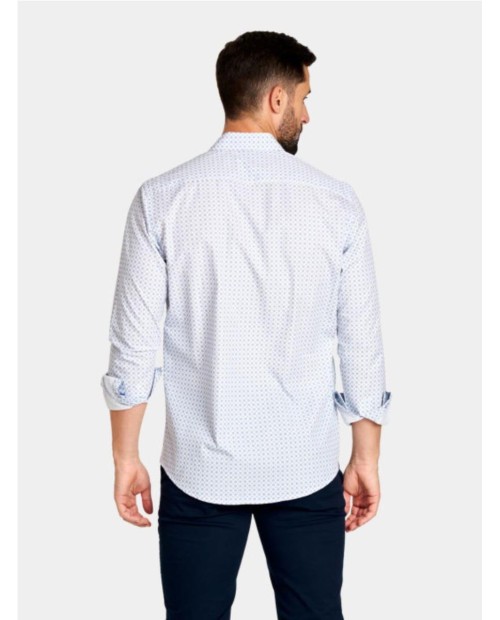 CAMISA SPAGÑOLO ESTAMPADA AZUL 2