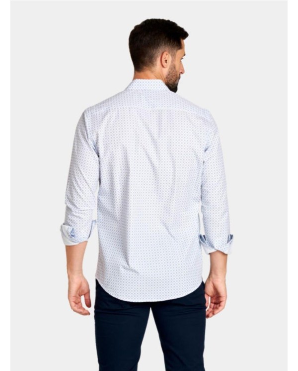 CAMISA SPAGÑOLO ESTAMPADA AZUL