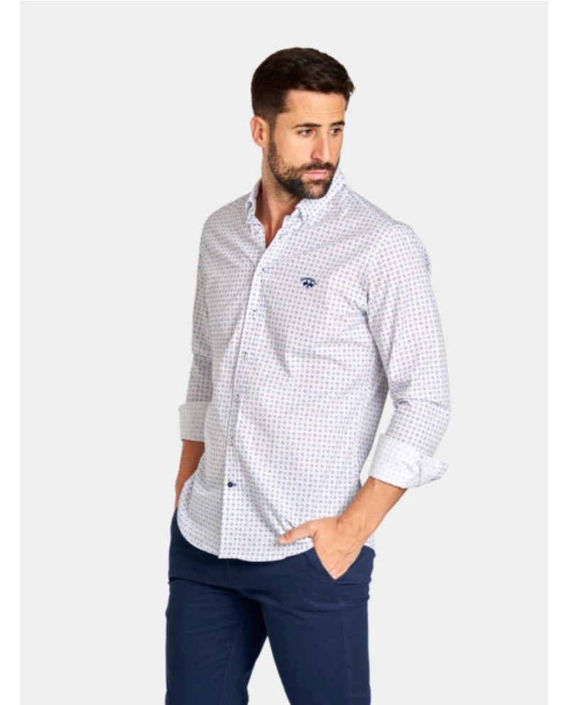 CAMISA SPAGÑOLO ESTAMPADA ROJO