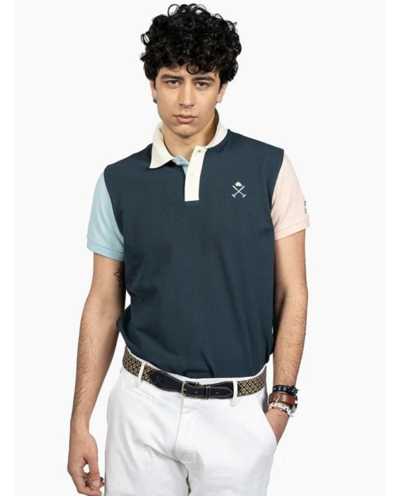 POLO  HAPER & NEYER PREPPY AZUL OSCURO