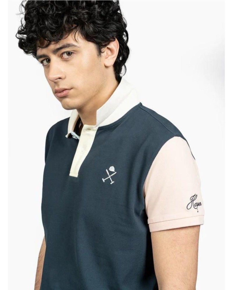 POLO  HAPER & NEYER PREPPY AZUL OSCURO