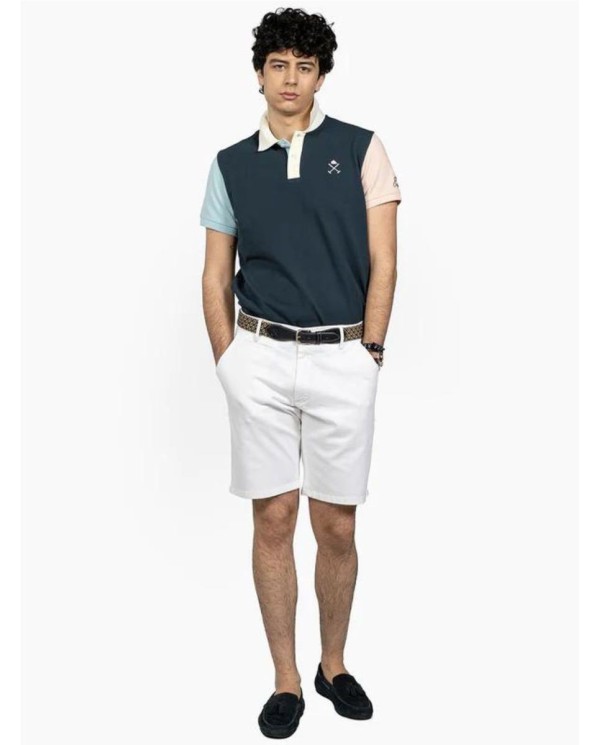 POLO  HAPER & NEYER PREPPY AZUL OSCURO