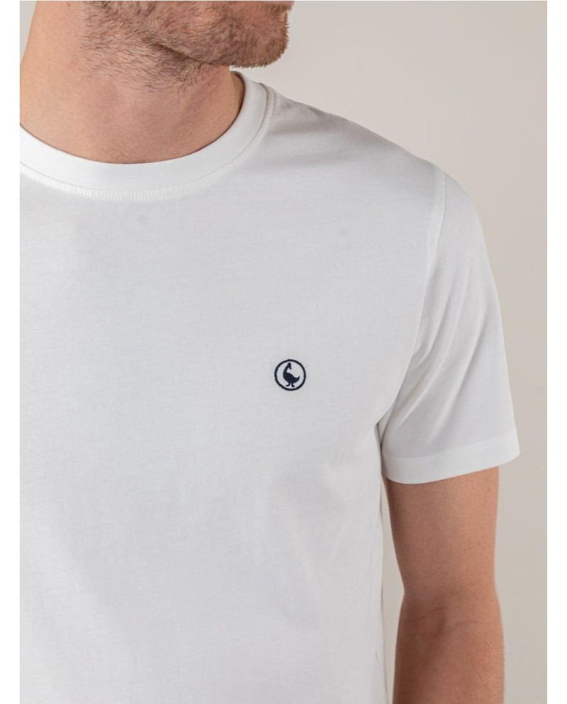 Camiseta EL GANSO Garment Dyed Blanca...