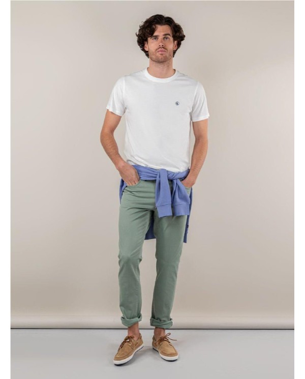 Camiseta EL GANSO Garment Dyed Blanca BLANCO