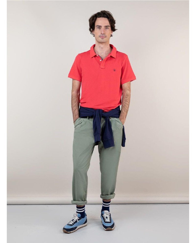 Polo EL GANSO Piqué Garment Dyed CORAL