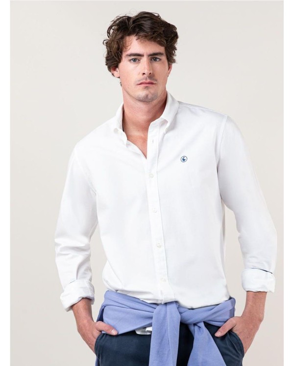 Camisa EL GANSO Garment Dyed Blanca BLANCO