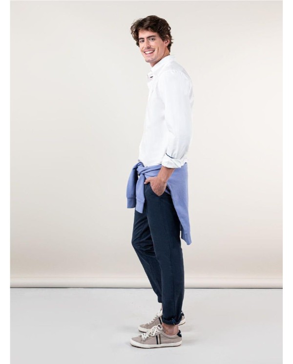 Camisa EL GANSO Garment Dyed Blanca BLANCO