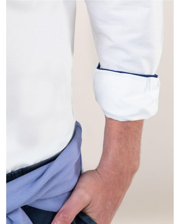 Camisa EL GANSO Garment Dyed Blanca BLANCO