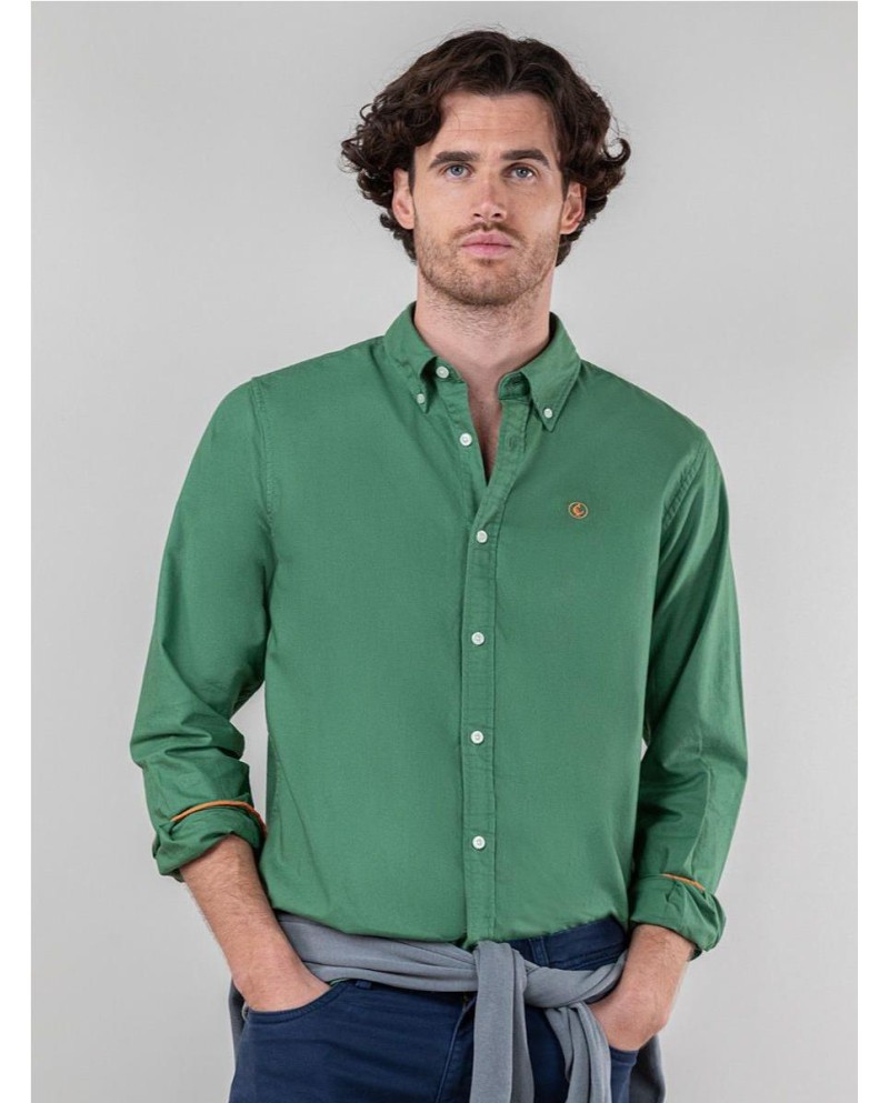 Camisa EL GANSO Garment Dyed VERDE