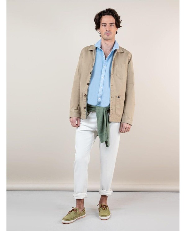 Sobrecamisa EL GANSO Algodón CAMEL