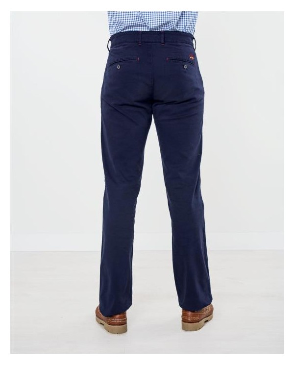 PANTALÓN CHINO BÁSICO GABARDINA SPAGNOLO MARINO