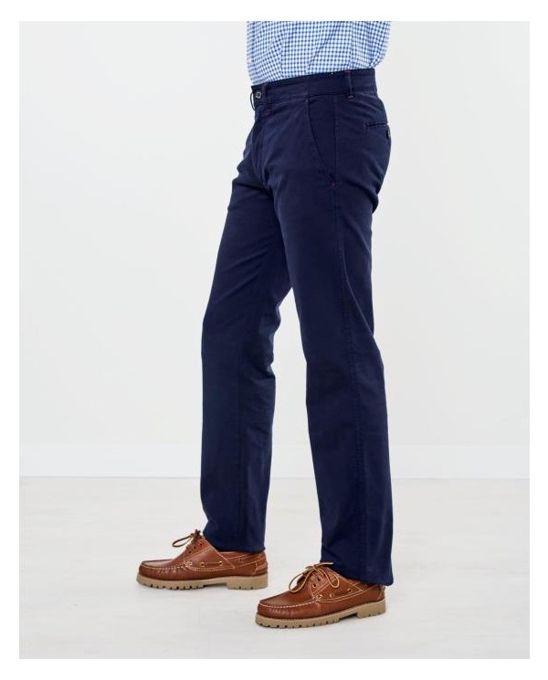 PANTALÓN CHINO BÁSICO GABARDINA SPAGNOLO MARINO