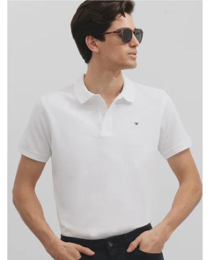 POLO SILBON CLASICO LISO BLANCO