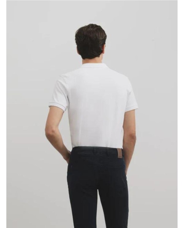 POLO SILBON CLASICO LISO BLANCO