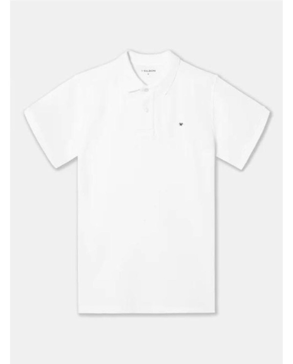 POLO SILBON CLASICO LISO BLANCO