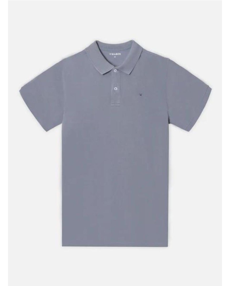 POLO SILBON CLASICO LISO AZUL CLARO