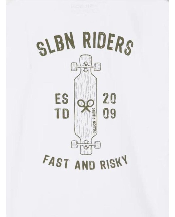 CAMISETA SILBON RIDERS BLANCA BLANCO