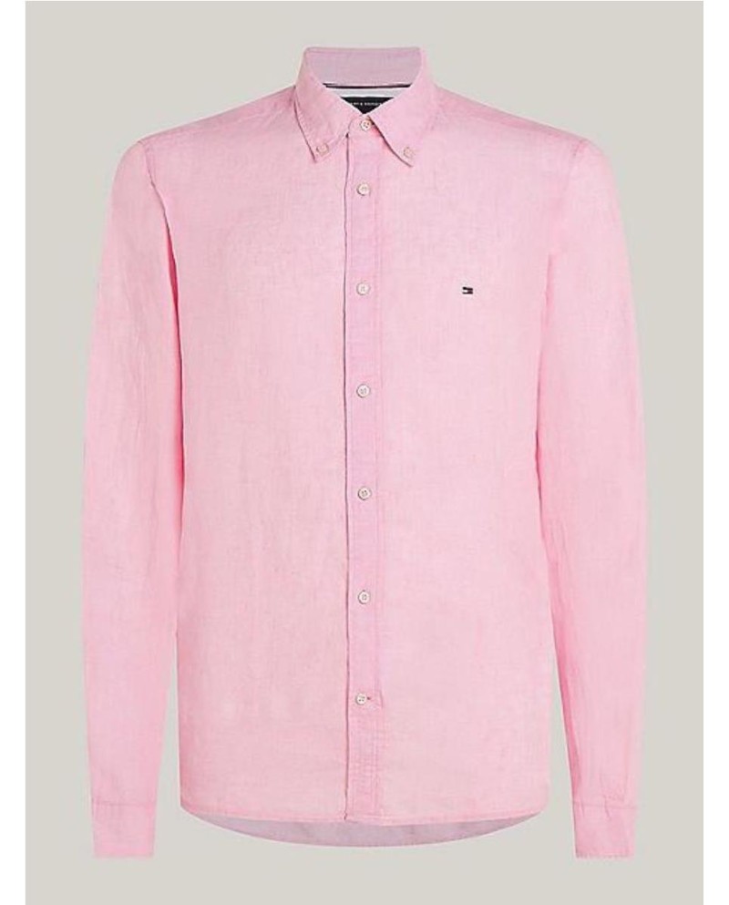 CAMISA TOMMY SLIM DE LINO CON CUADROS... CAMISA TOMMY SLIM DE LINO CON CUADROS...