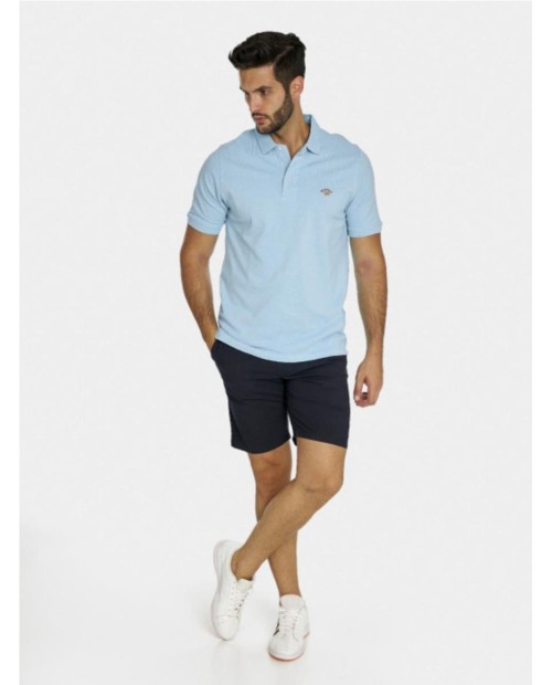 POLO SPAGNOLO PIQUE BASICO CELESTE