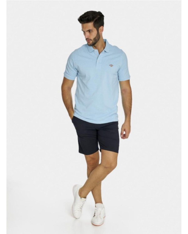 POLO SPAGNOLO PIQUE BASICO CELESTE