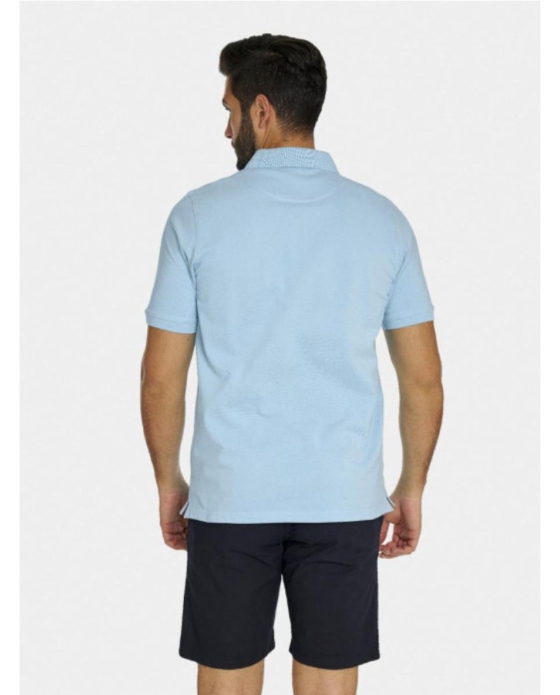 POLO SPAGNOLO PIQUE BASICO CELESTE