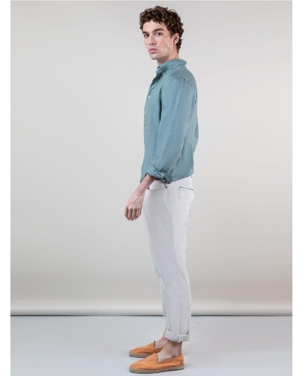 Camisa EL GANSO  Polera Lino Verde VERDE