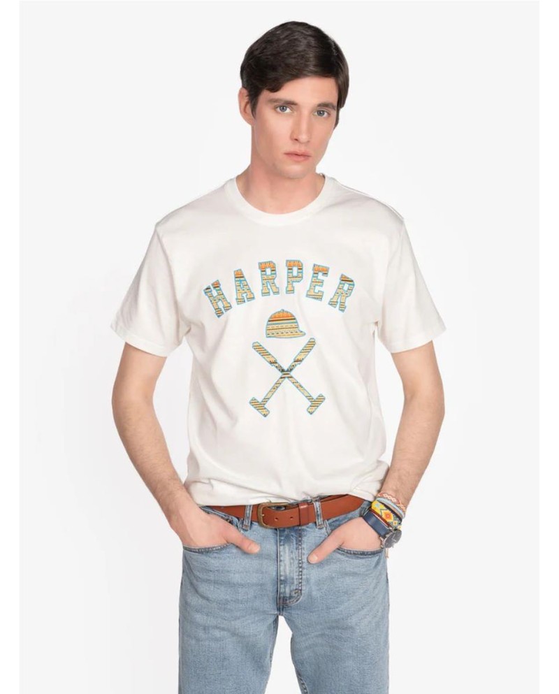 CAMISETA  HARPER&NEYER ETHNIC BLANCO