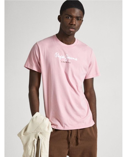 CAMISETA  PEPE JEANS ESTAMPADA FIT REGULAR ROSA