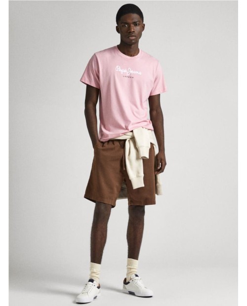 CAMISETA  PEPE JEANS ESTAMPADA FIT REGULAR ROSA 2