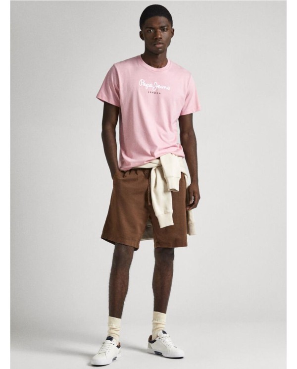 CAMISETA  PEPE JEANS ESTAMPADA FIT REGULAR ROSA