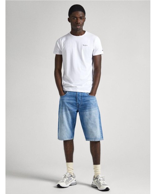 CAMISETA ALGODÓN PEPE JEANS LOGO ESTAMPADO BLANCO 2