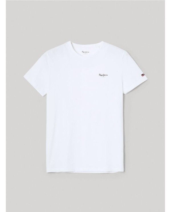 CAMISETA ALGODÓN PEPE JEANS LOGO ESTAMPADO BLANCO
