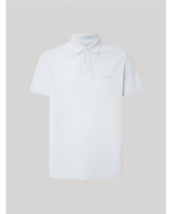 POLO PIQUÉ PEPE JEANS CON LOGO BORDADO AZUL CLARO