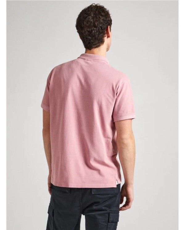 POLO PIQUÉ PEPE JEANS CON LOGO BORDADO ROSA