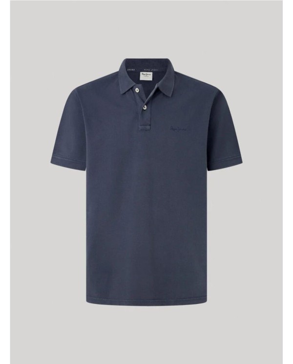 POLO PIQUÉ PEPE JEANS CON LOGO BORDADO MARINO